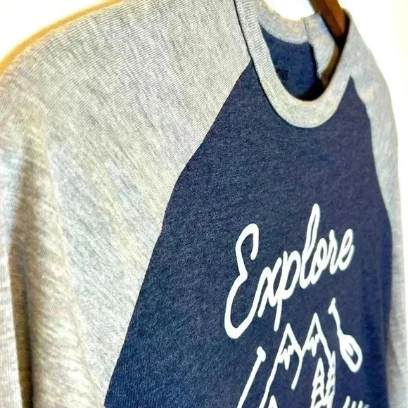 My Home Apparel Baseball T-shirt Size Small Explore Paddle Outdoors Made Canada - Picture 3 of 6